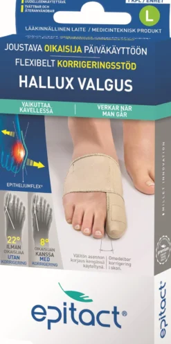 Epitact Hallux Valgus Flexibelt Korrigeringsstöd L