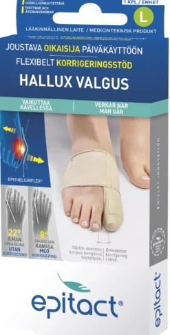 Epitact Hallux Valgus Flexibelt Korrigeringsstöd L