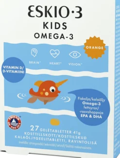 ESKIO-3 Kids Omega-3 & D-Vitamin 27 tuggtabletter