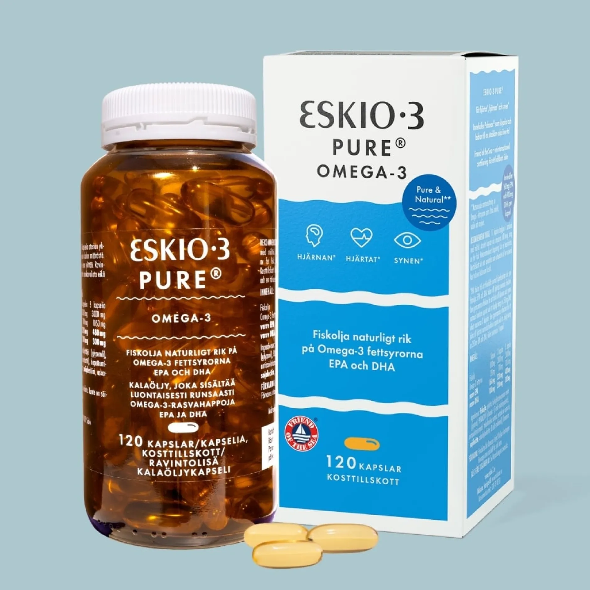 Eskio-3 Pure Omega-3 120 kapslar
