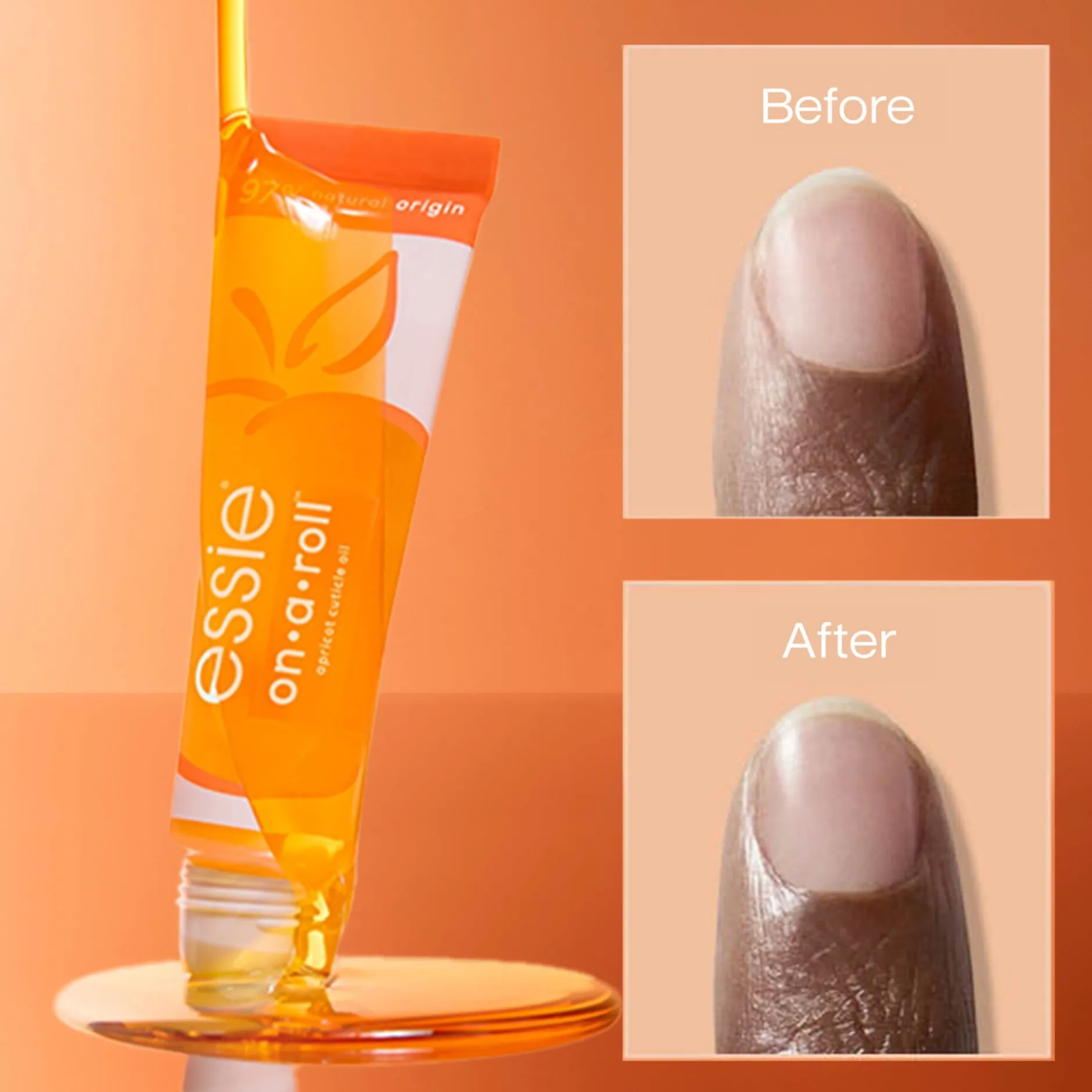 essie On-A-Roll Apricot Cuticle Oil 13,5 ml