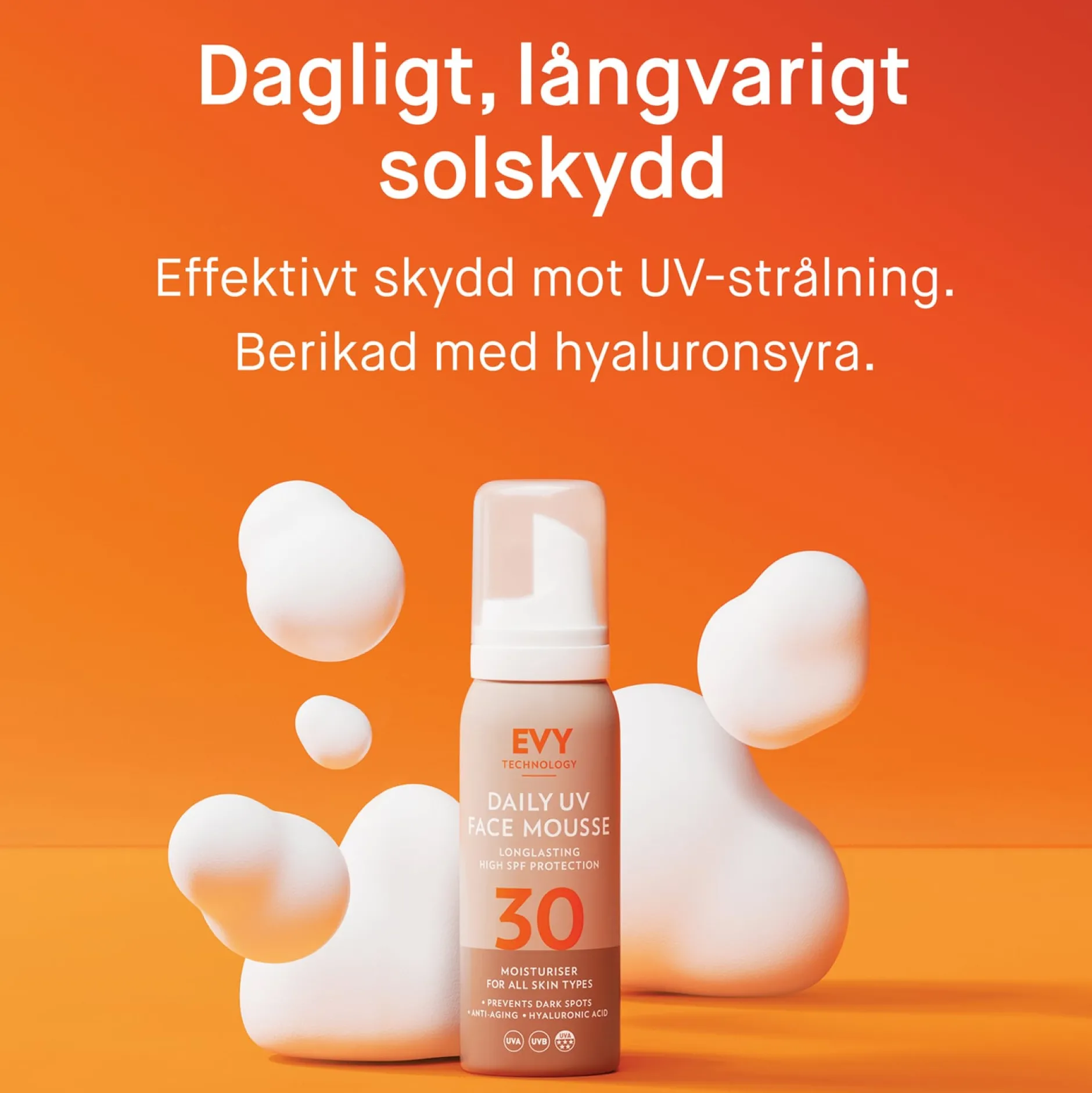 EVY Daily UV Face Mousse Spf 30 75 ml