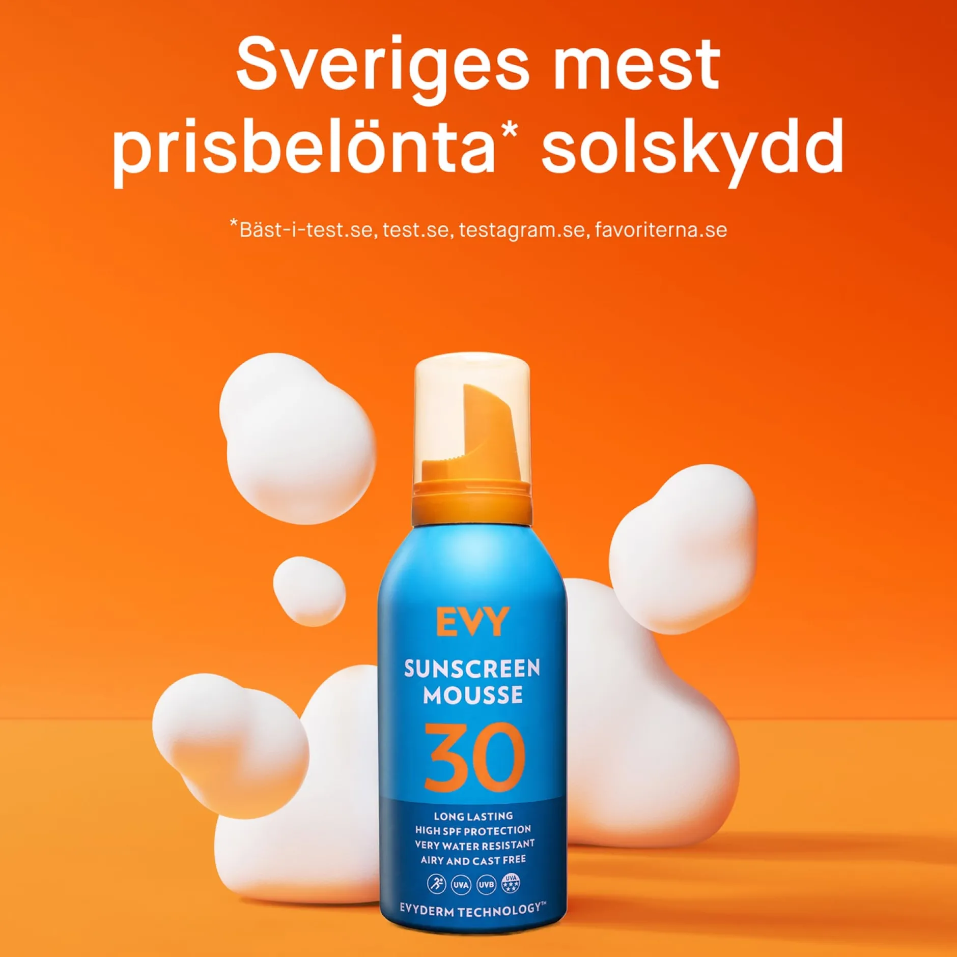 EVY Solskyddsmousse SPF 30 150 ml
