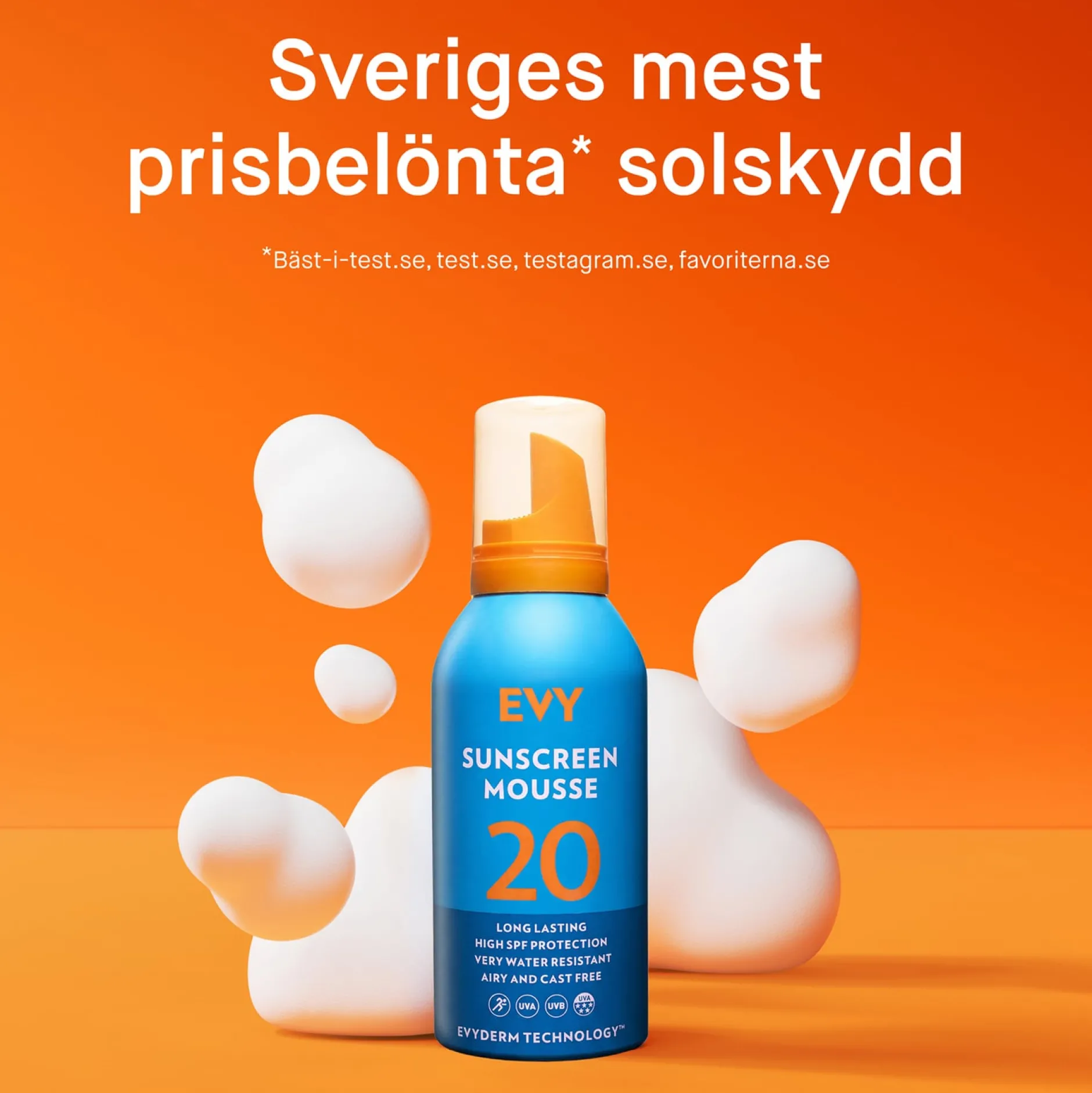EVY Solskyddsmousse SPF 20 150 ml