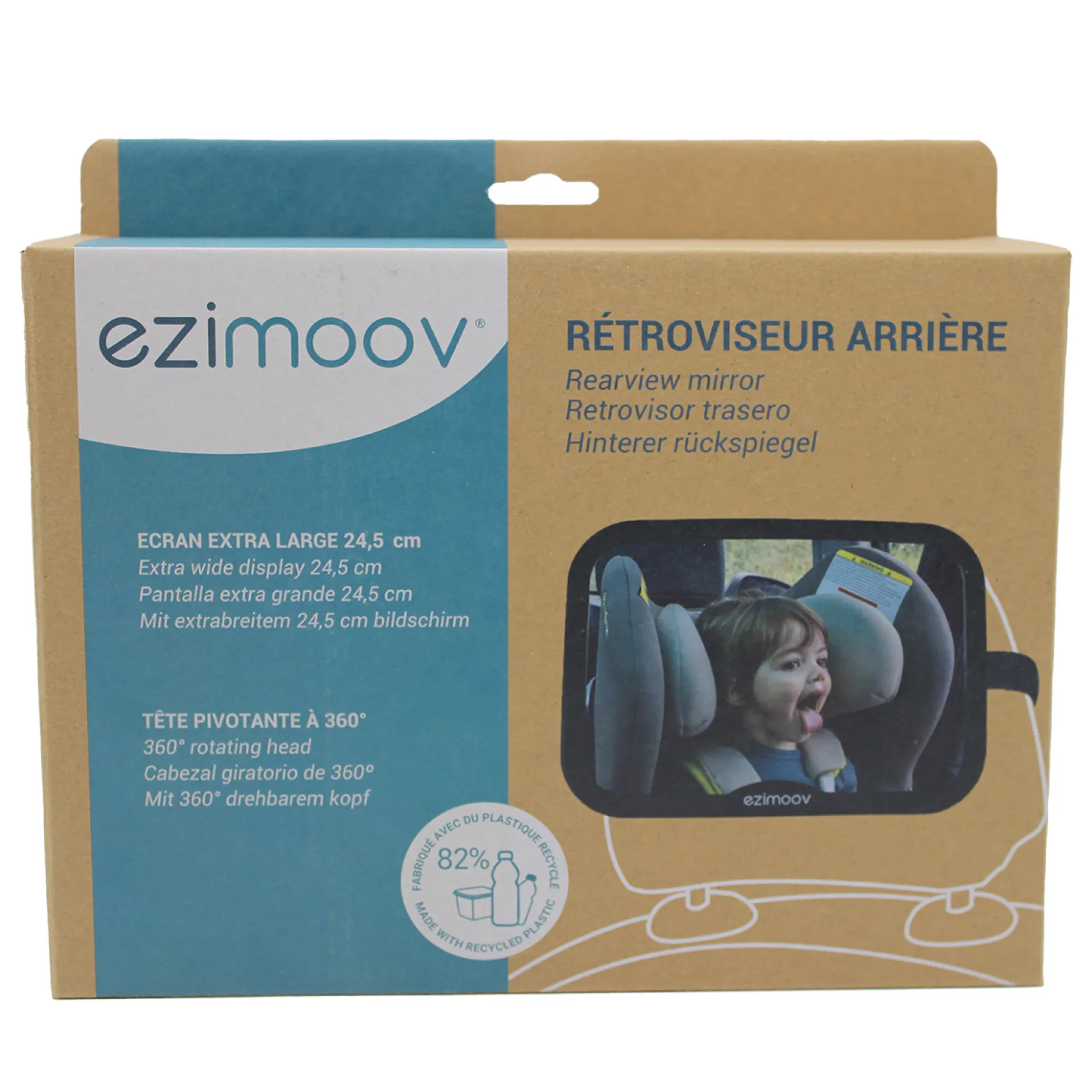 Ezimoov Ezi Fyrkantig bilspegel