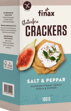 Finax Salt & Peppar Glutenfria Crackers 100 g