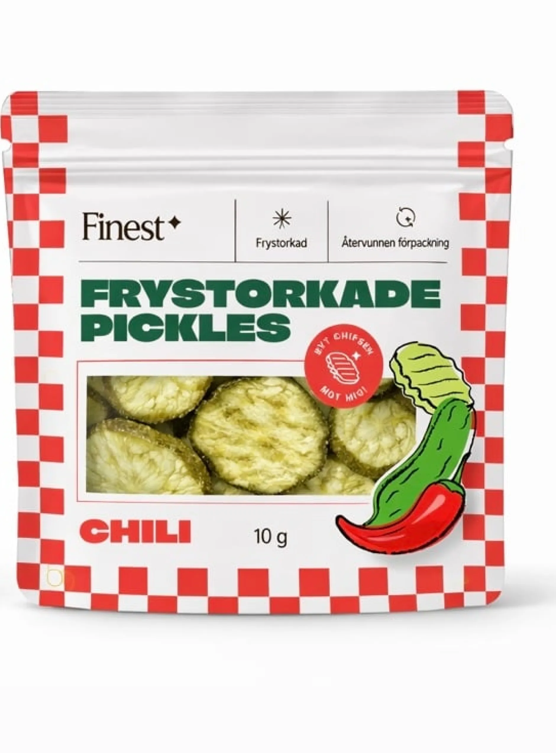 Finest Frystorkade Pickles Chili 10 g