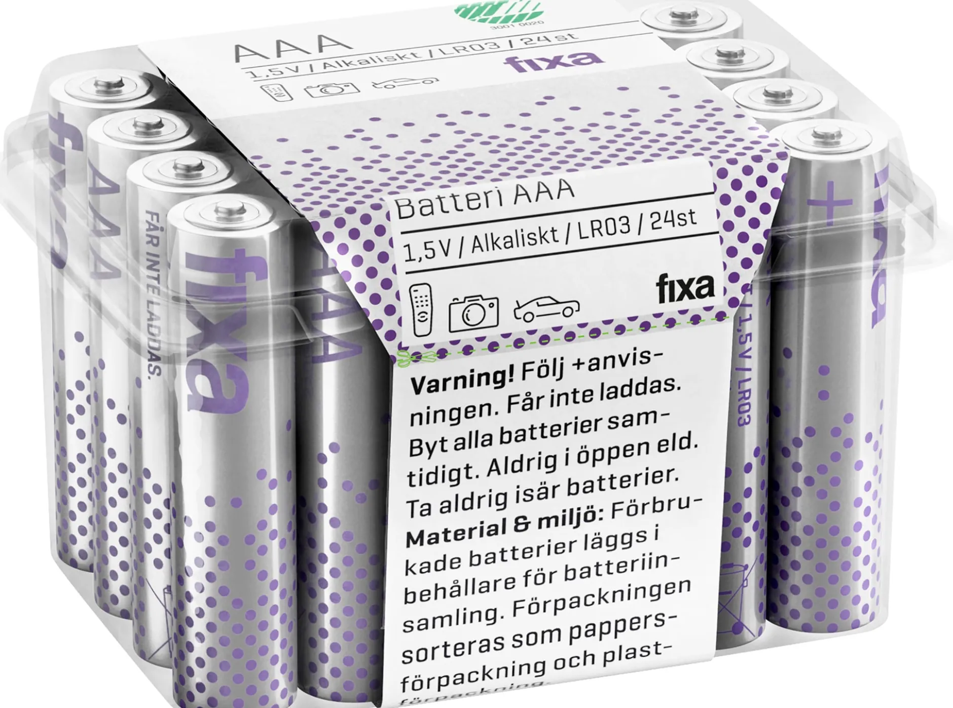 Fixa Batterier LR03 AAA 24 st