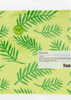 Fixa Diskduk med tryck 4 st - Blandade färger