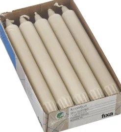 Fixa Kronljus Beige 10 st