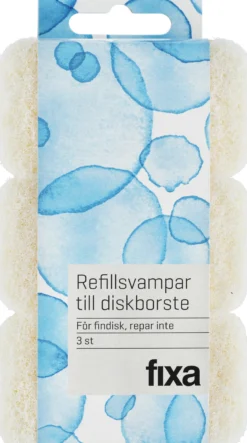 Fixa Refillsvampar Fin Till diskborste 3 st