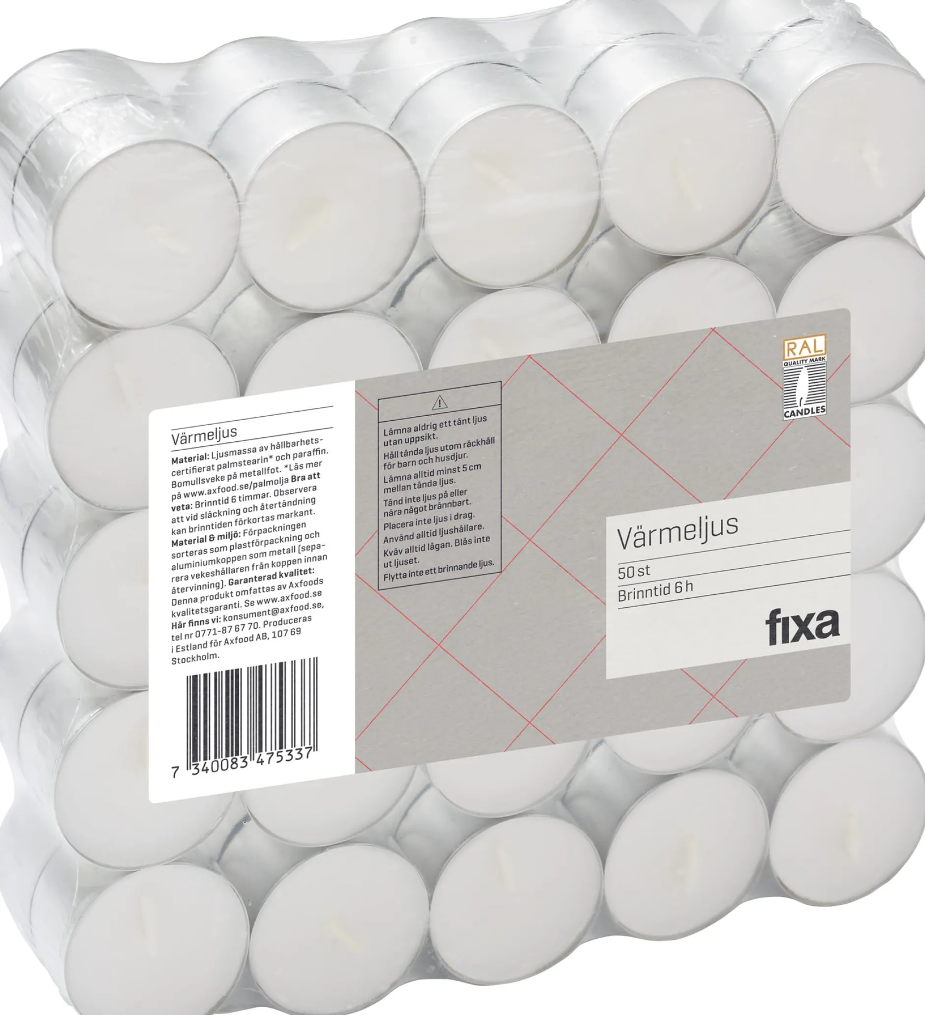 Fixa Värmeljus 50 st
