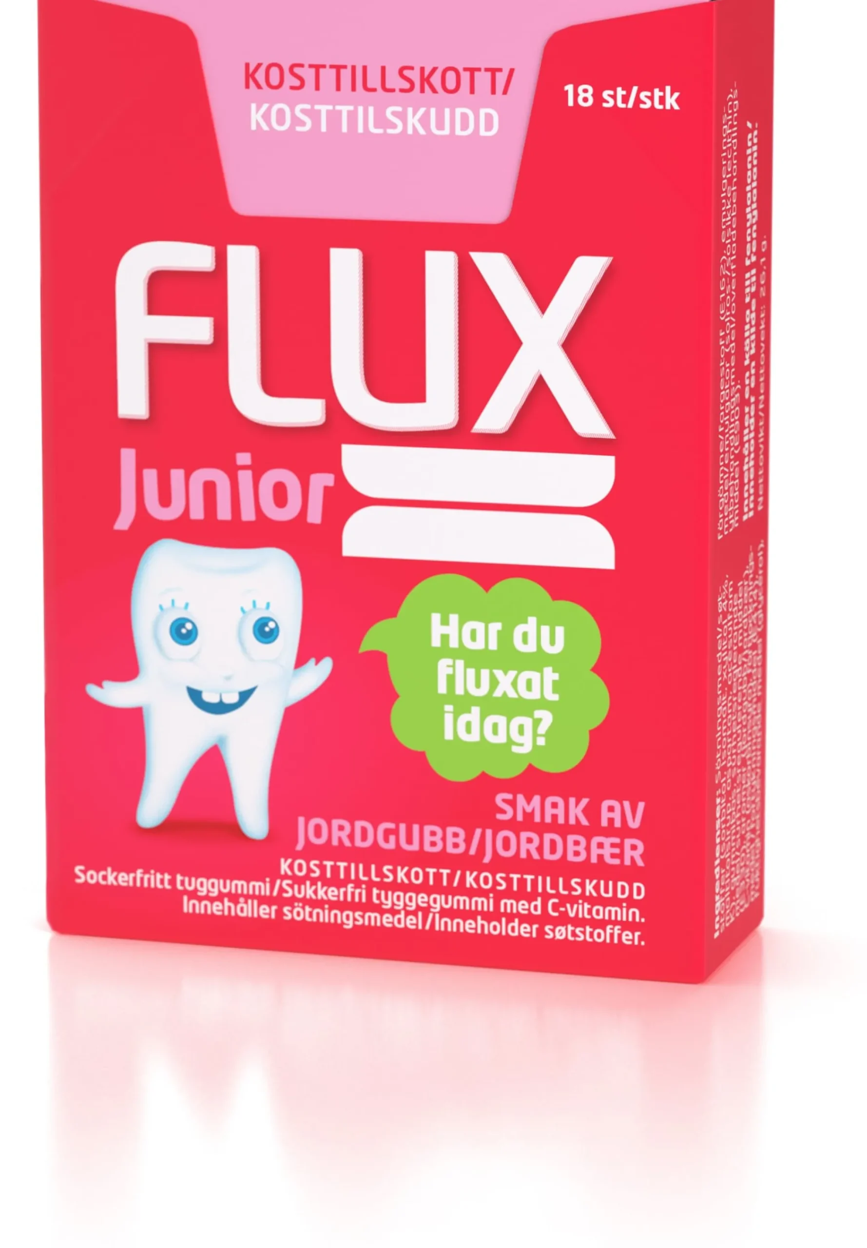FLUX JuniorTuggummi Jordgubb 1 st