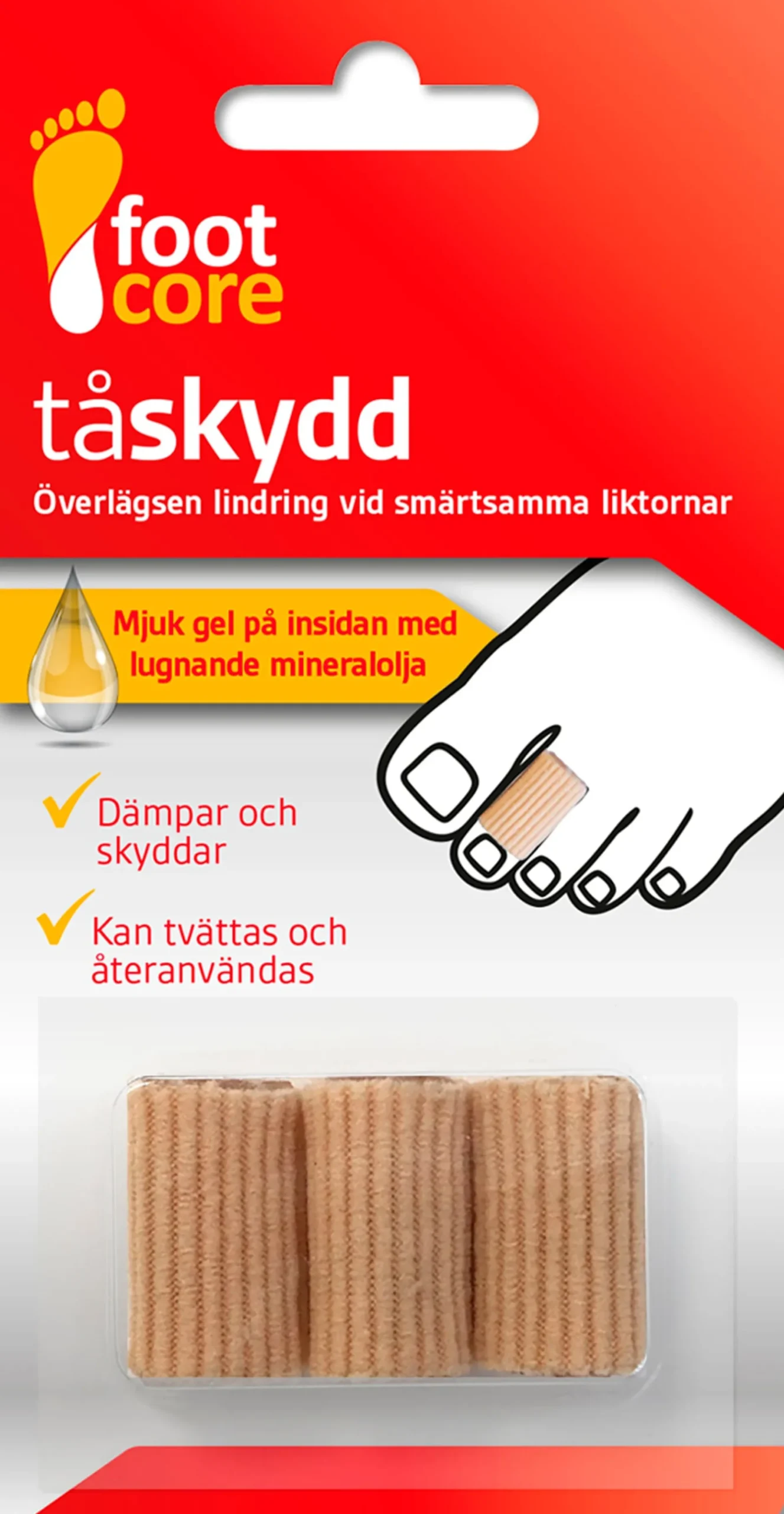 Footcore Tåskydd 3 st