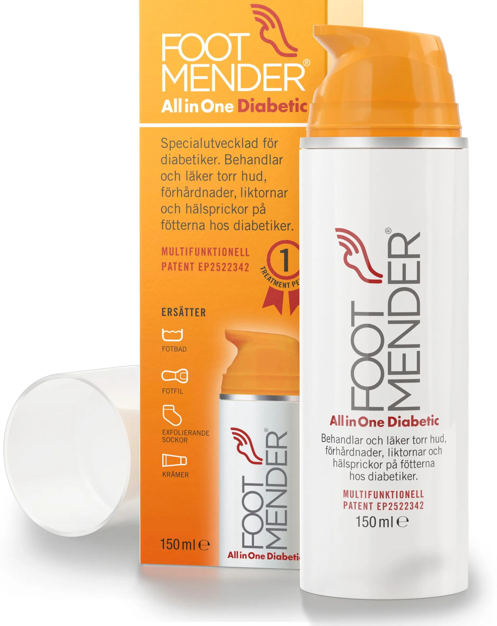 Footmender All In One Fotkräm för diabetiker 150 ml