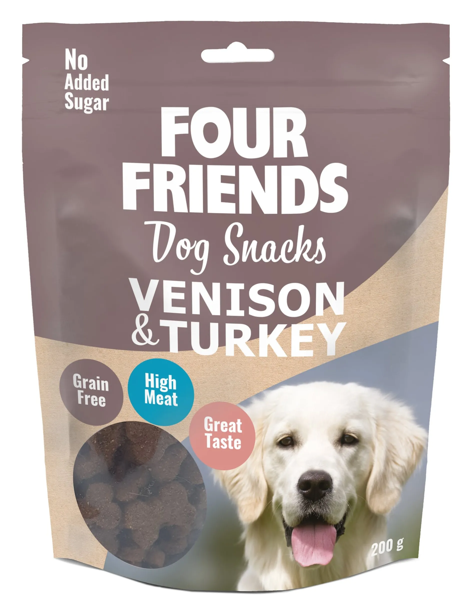 FourFriends Dog Snacks Venison & Turkey 200 g