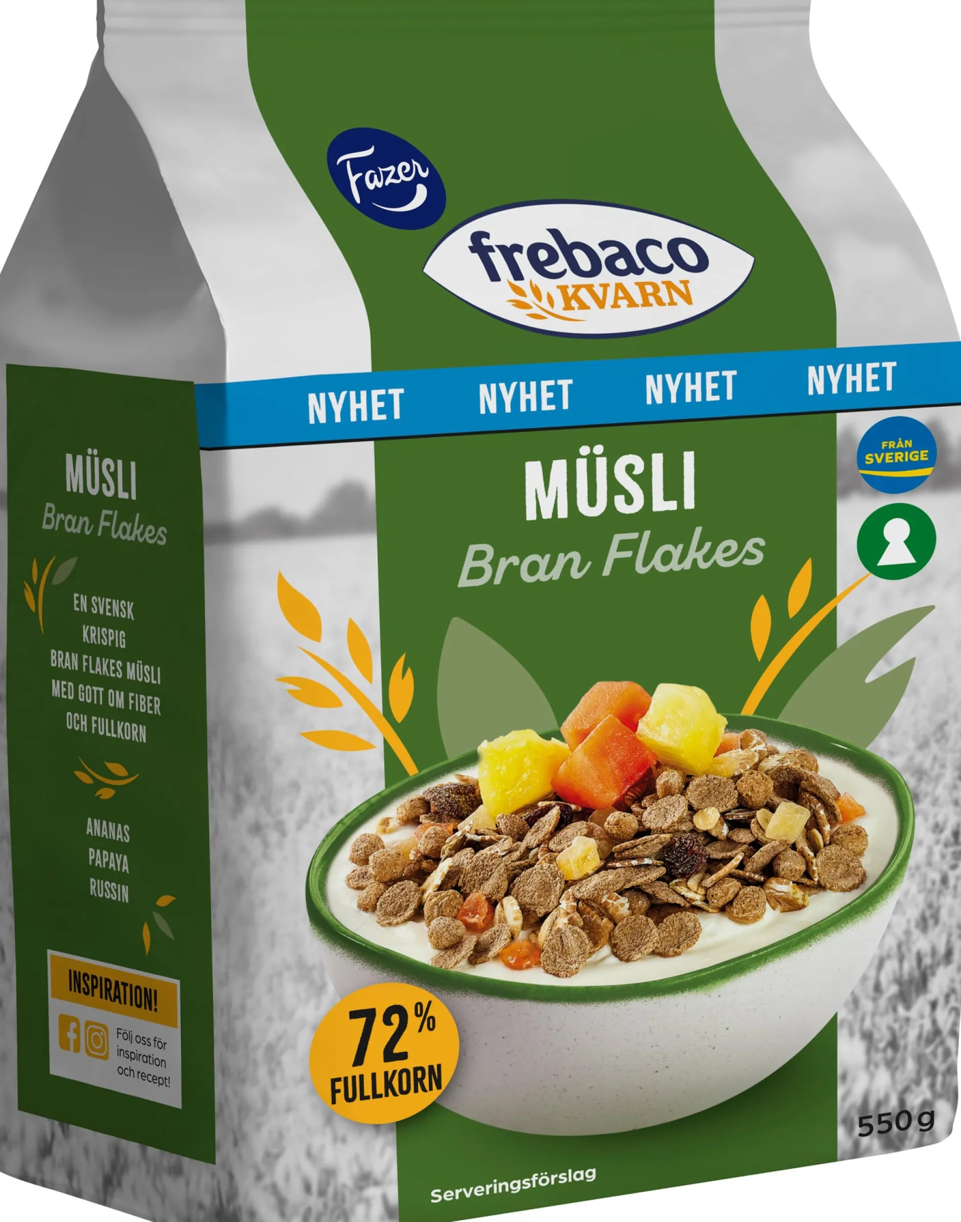 Frebaco Kvarn Musli Bran Flakes