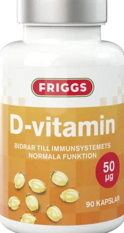 Friggs D-vitamin 50 µg 90 kapslar