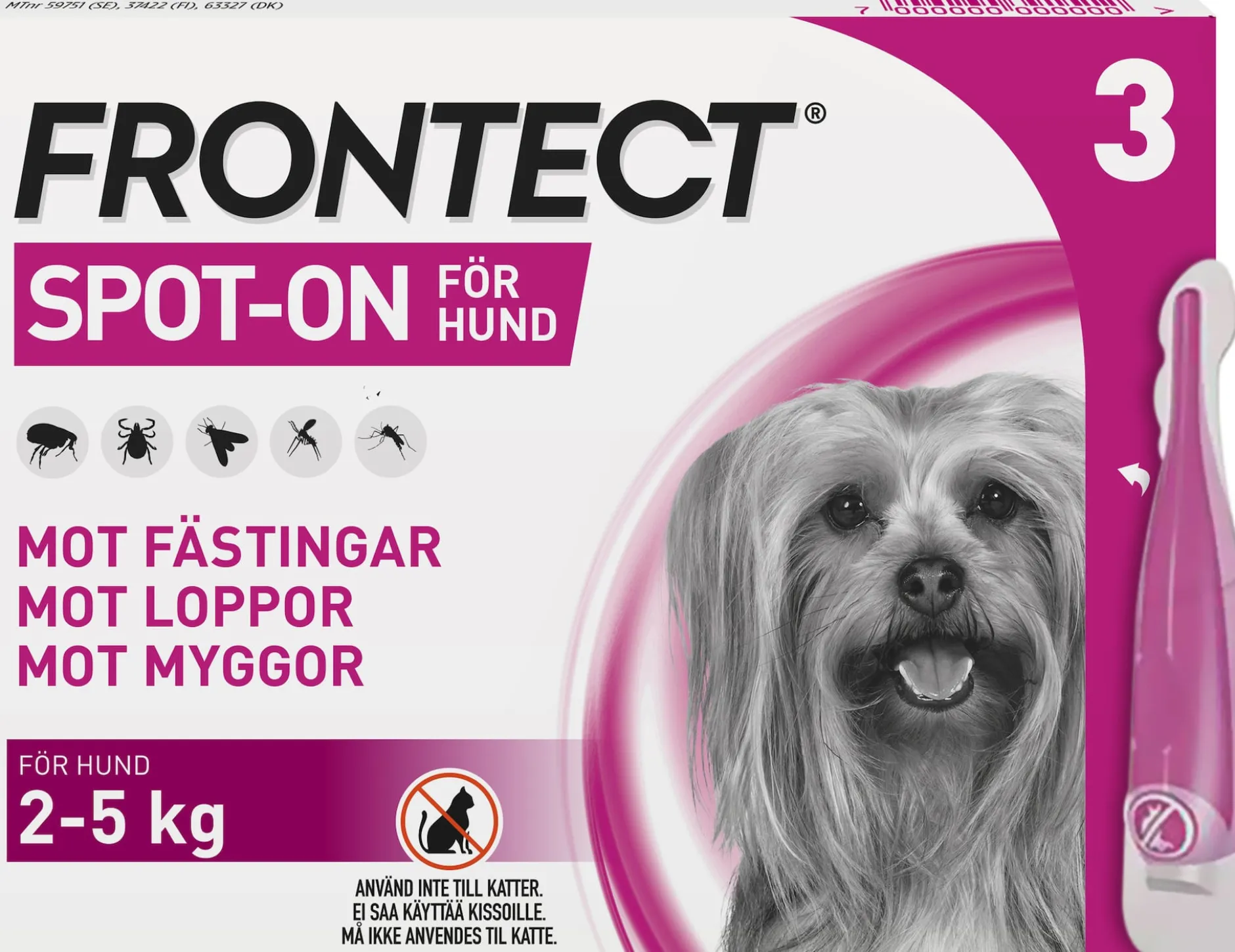 FRONTECT Spot-On Hund 2-5 kg0,5 ml x 3 st