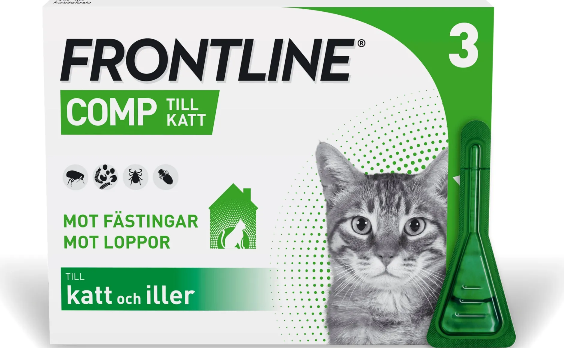 Frontline Comp Spot-on Lösning 50 mg/60 mg 3 x 0,5 ml