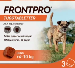 FRONTPRO Hund M 4-10 kg 283 mg afoxolaner 3 tuggtabletter