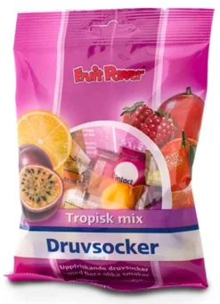 Fruitpower Druvsocker tropisk mix 75 g