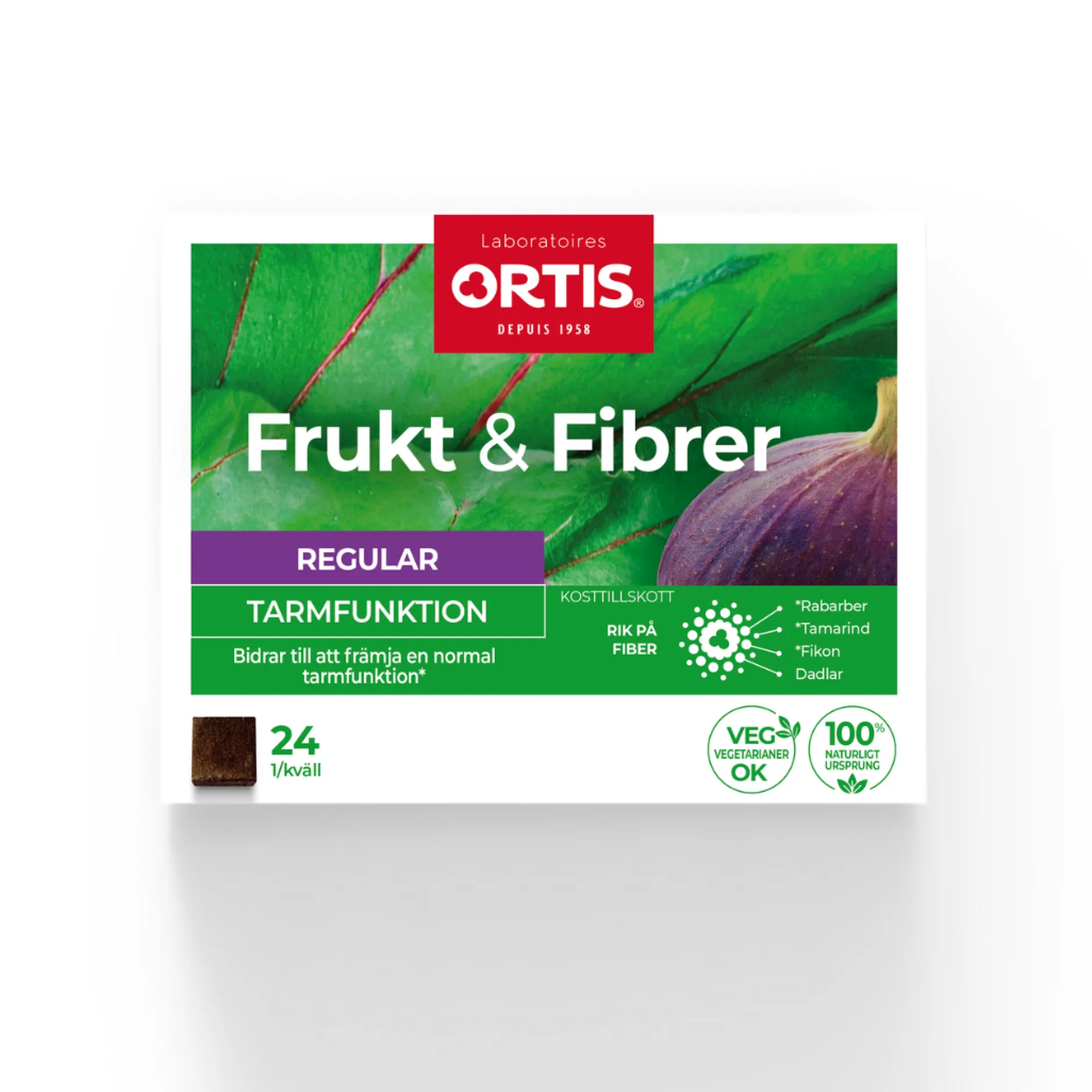 Frukt & Fibrer Normal tarmfunktion 24 st