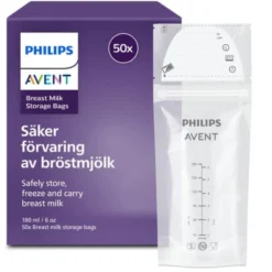 Förvaringspåsar för bröstmjölk 180 ml x 50 st