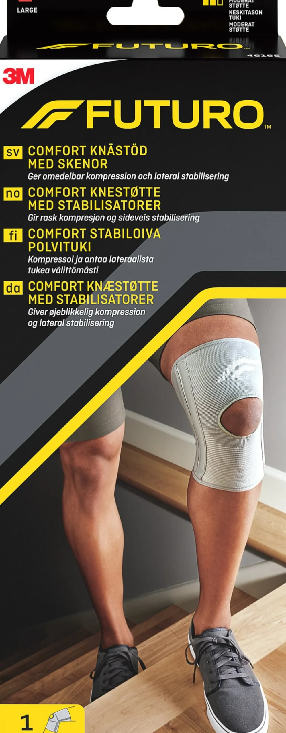 Futuro Comfort Knästöd Med Skenor L 1 st