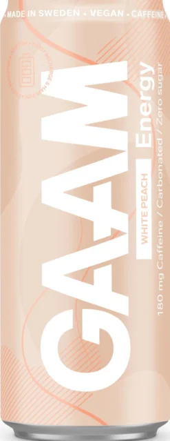GAAM Energy White Peach 330 ml