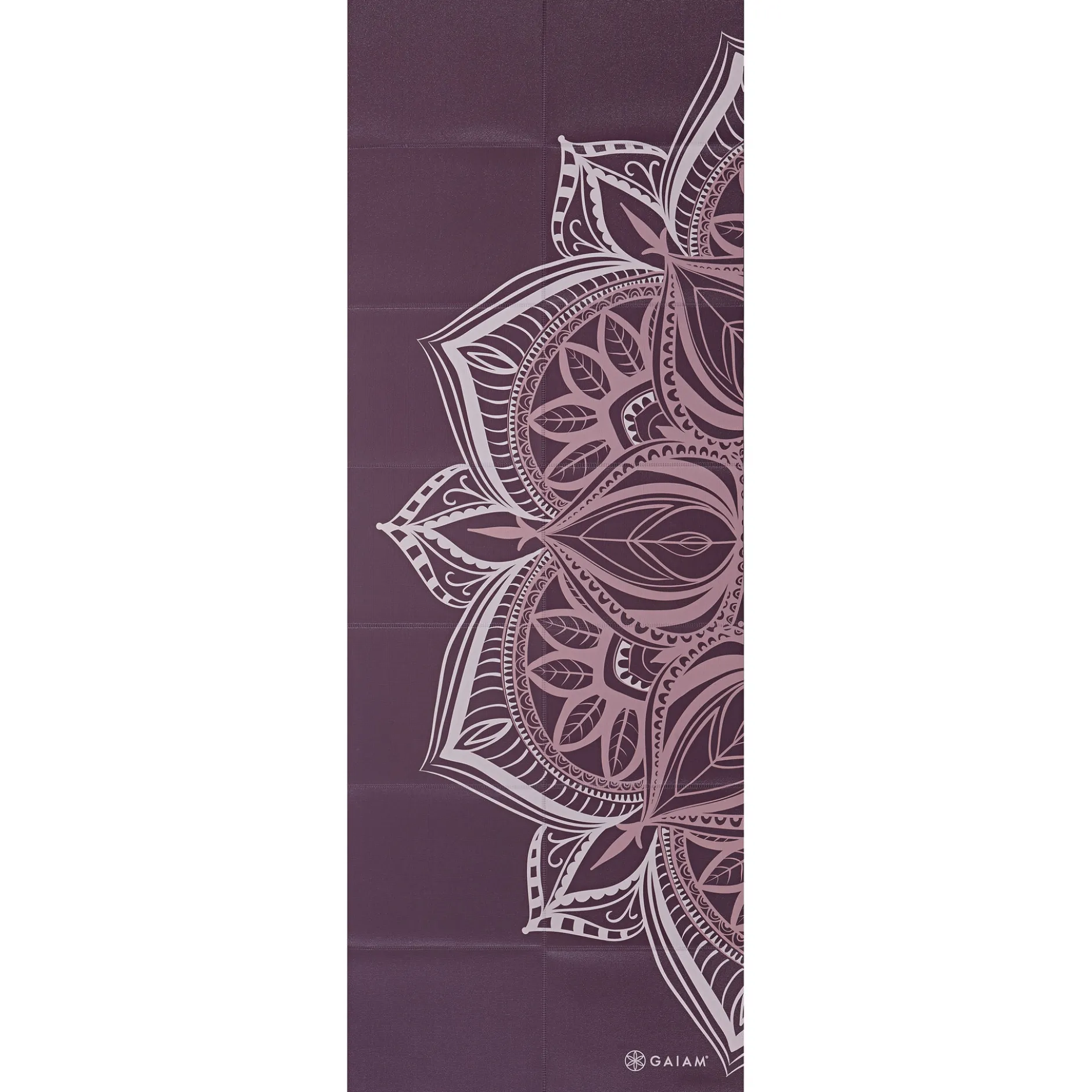 GAIAM Foldable Cranberry Point Yoga Mat 2mm Printed