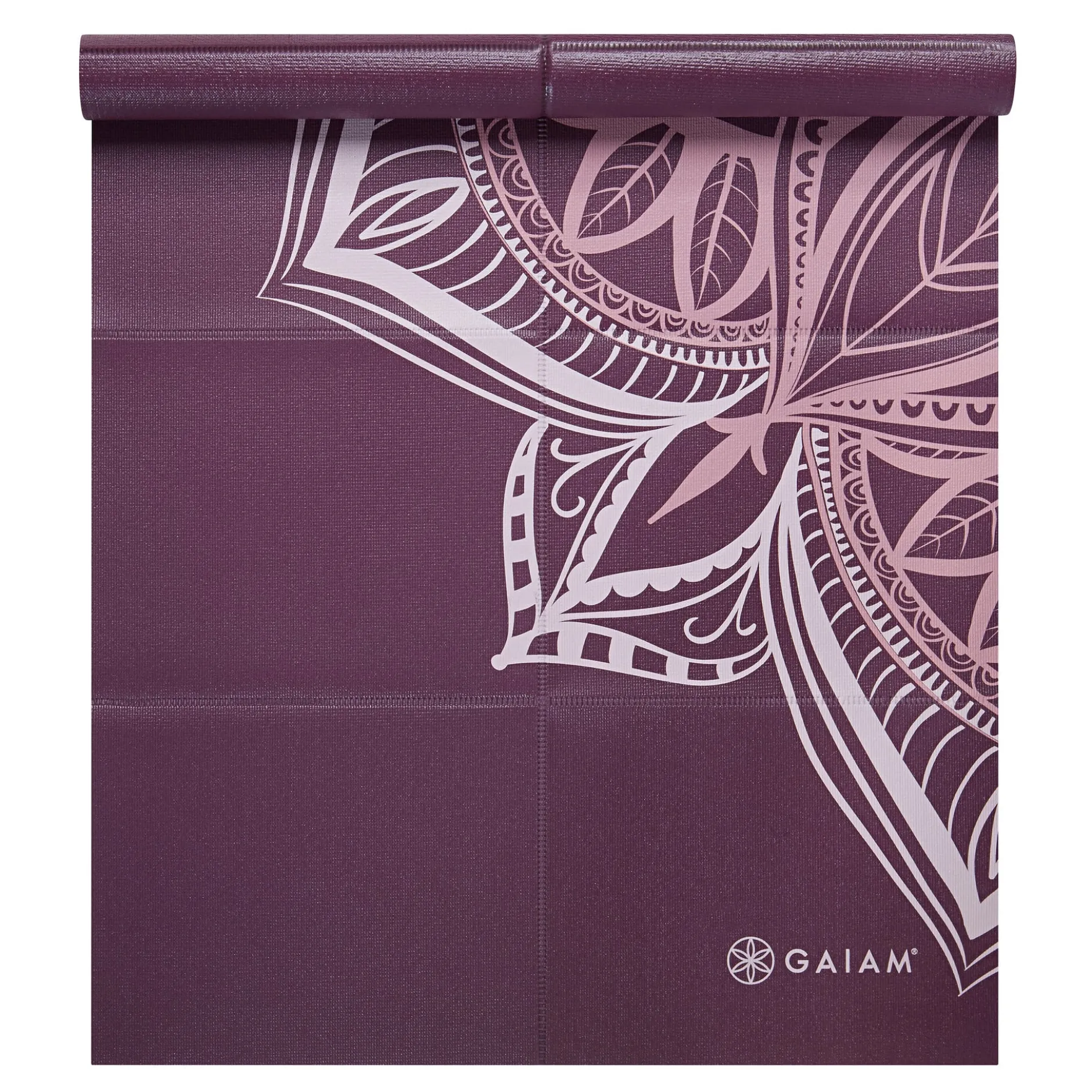 GAIAM Foldable Cranberry Point Yoga Mat 2mm Printed