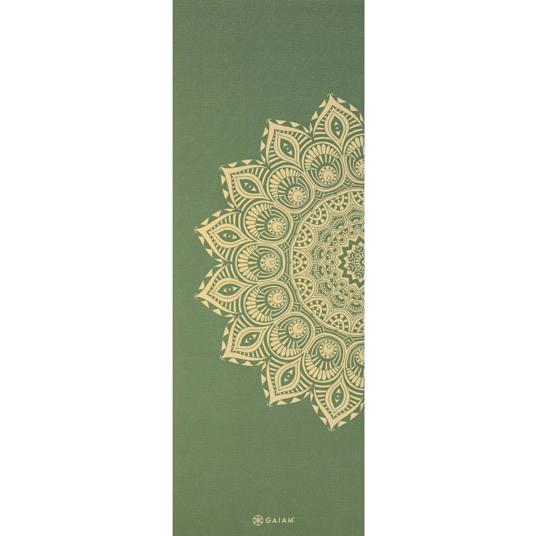 GAIAM Olive Haze Mandala Yoga Mat 6mm