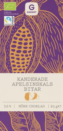 Garant choklad eko mörk apelsin 85 g