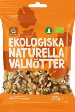 Garant Ekologiska Naturella Valnötter 100 g
