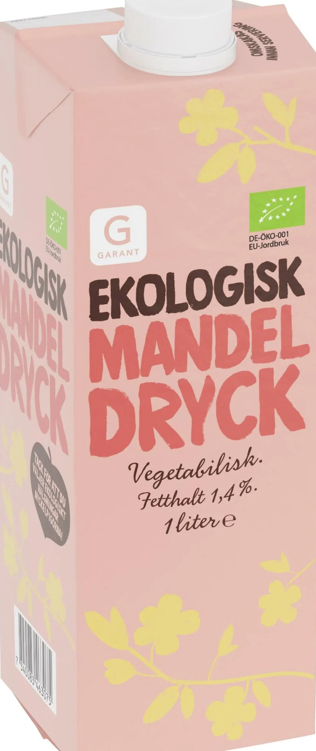 Garant Ekologisk Mandeldryck 1000 ml