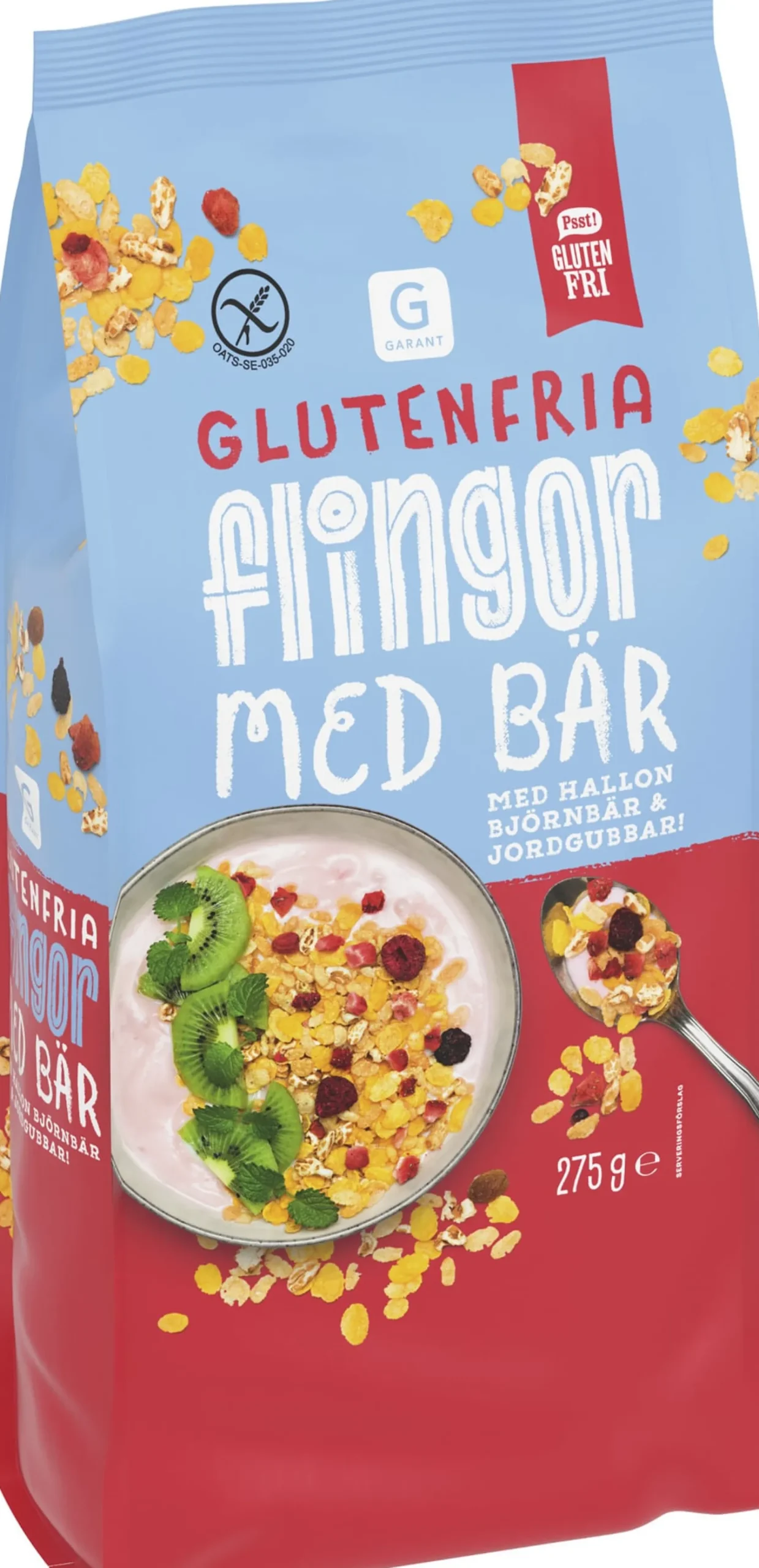 Garant Glutenfria Flingor Med Bär 275 g