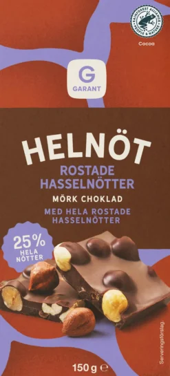 Garant Mörk Choklad Hasselnöt
