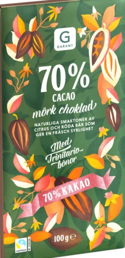 Garant Mörk Choklad 70% Kakao 100 g
