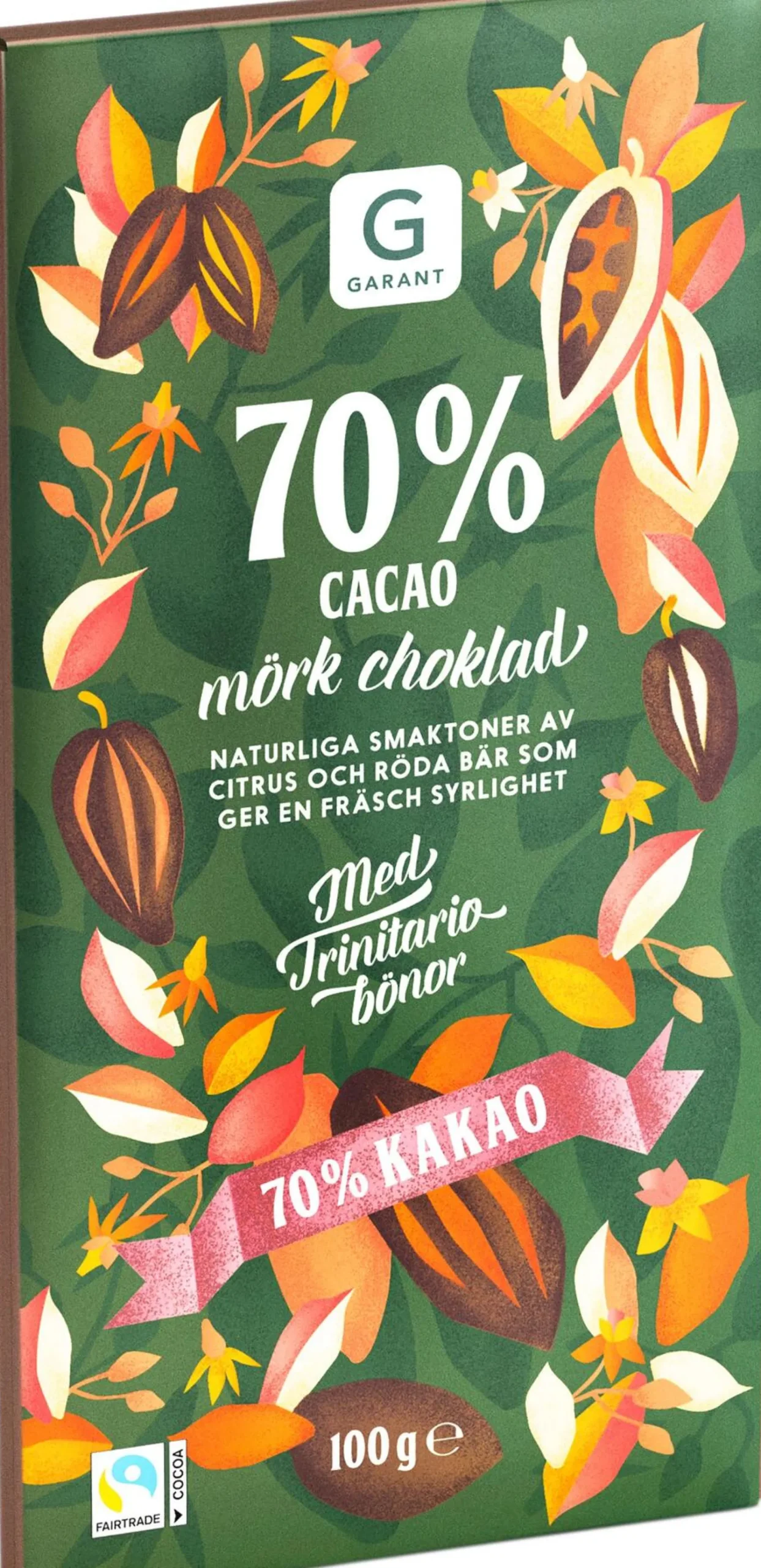 Garant Mörk Choklad 70% Kakao 100 g
