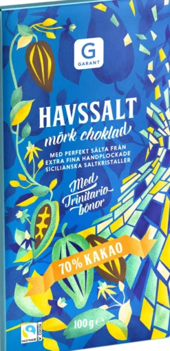 Garant Mörk Choklad 70% Kakao Havssalt 100 g