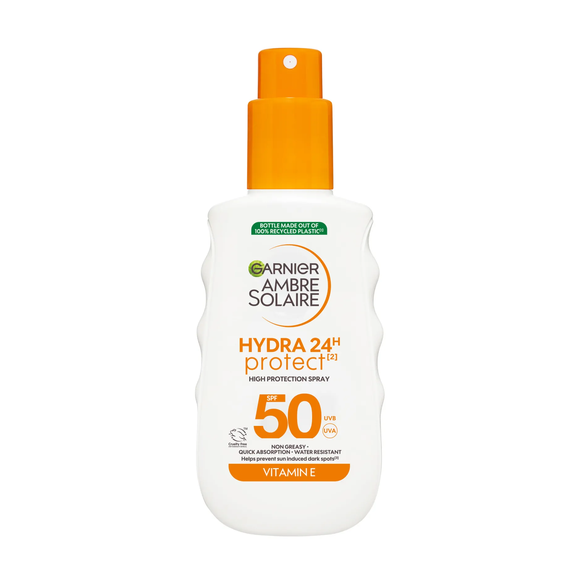 Garnier Ambre Solaire Hydra 24H Protect Solskyddsspray SPF50 för normal hud 150 ml