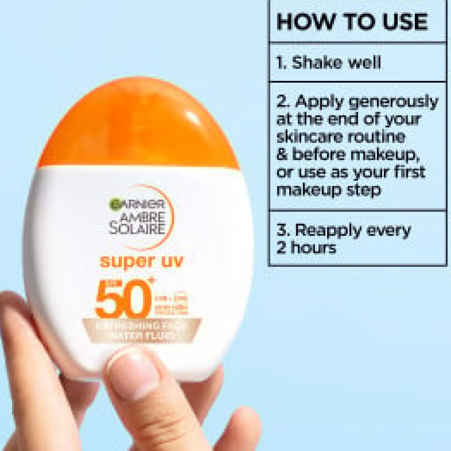 Garnier Ambre Solaire Super UV Refreshing Water Fluid 40 ml