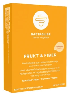 Gastroline Frukt & Fiber 30 tabletter