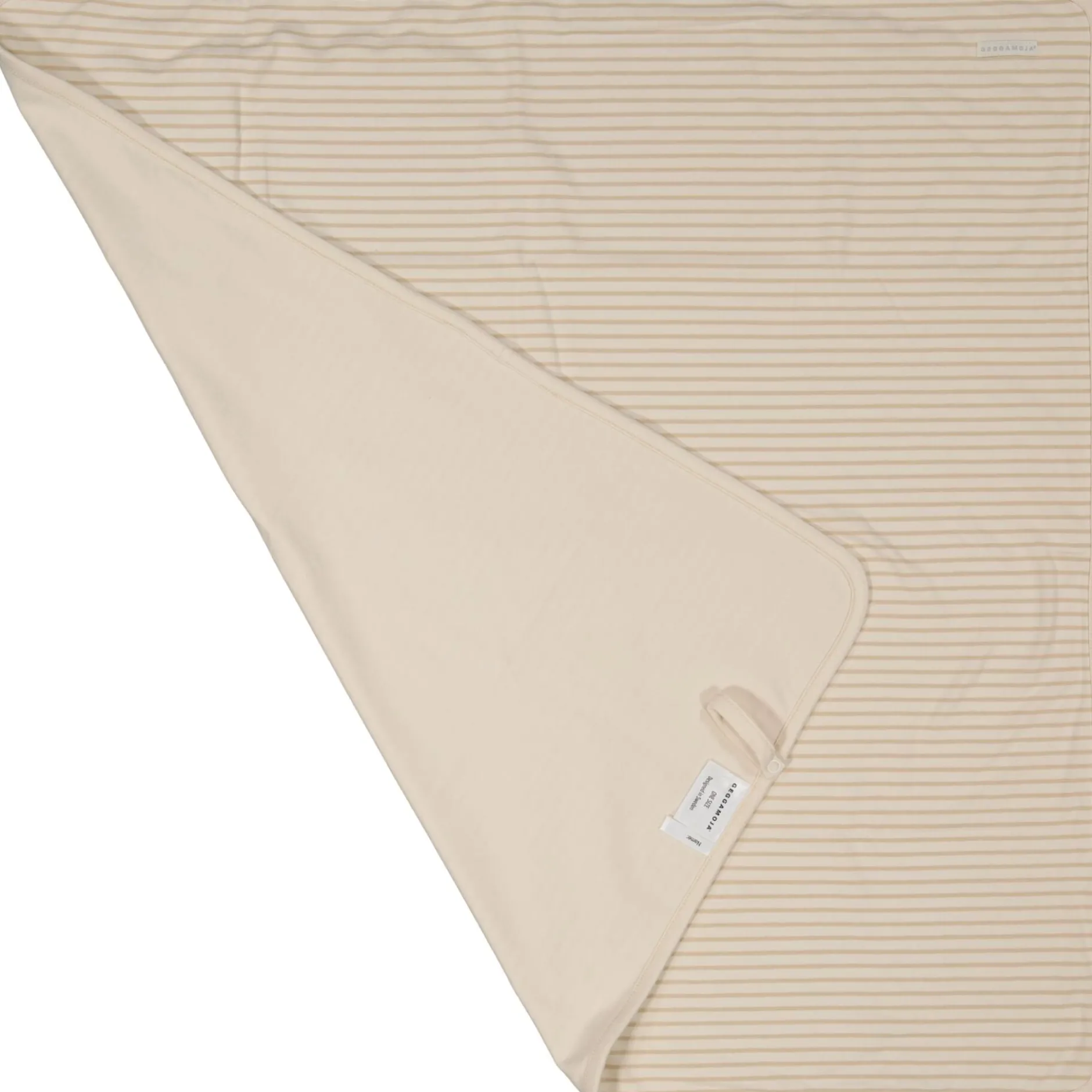Geggamoja Babyfilt Bambu Classic Vit/Beige One Size