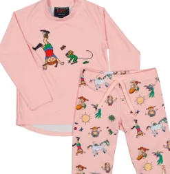 Geggamoja UV-Set Pippi Långstrump Rosa Stl 98/104