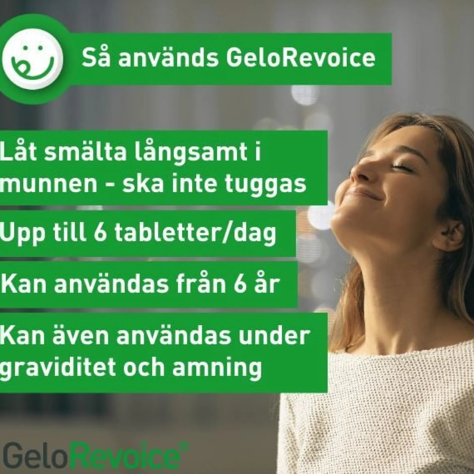 GeloRevoice Halstabletter Körsbär-Mentol 20 sugtabletter