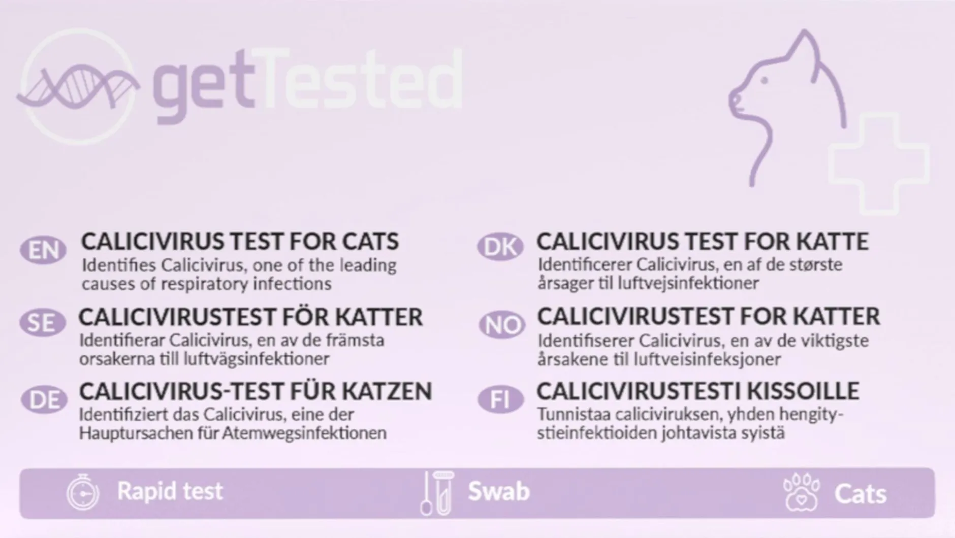 Get Tested Calicivirus test för katter 1 st