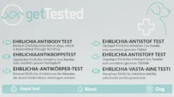 Get Tested Ehrlichia-antikroppstest för hundar 1 st