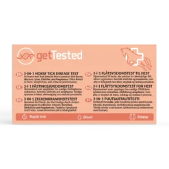 Get Tested 3- i-1 Fästingtest för hästar 1 st